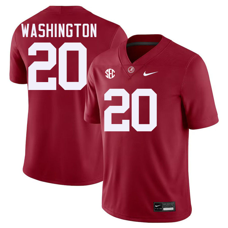 #20 Dre Washington Alabama Jersey,University Of Alabama Crimson Tide Football Jersey,Uniforms-Crimso